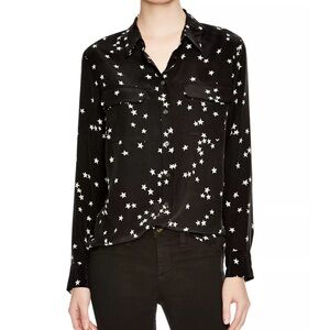 Equipment 100% silk star print shirt